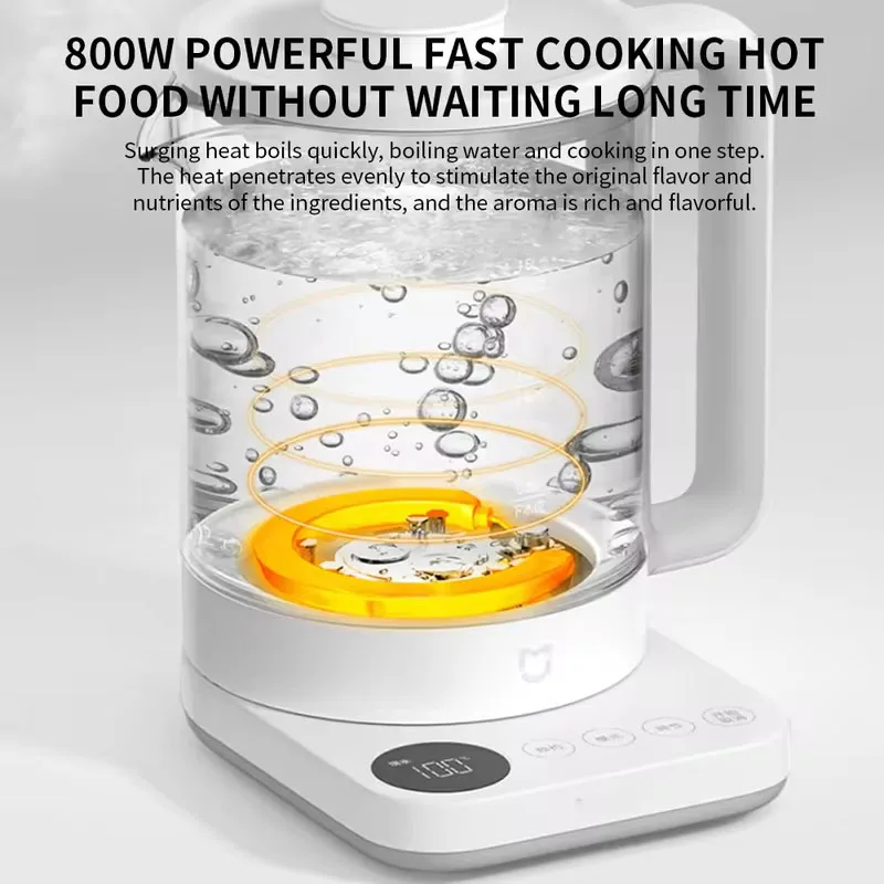 XIAOMI MIJIA Multifunctional Health Pot Electric kettle N1 White MJDGNYSH01DEM 800W High Power 1.5LSmart Temperature Control