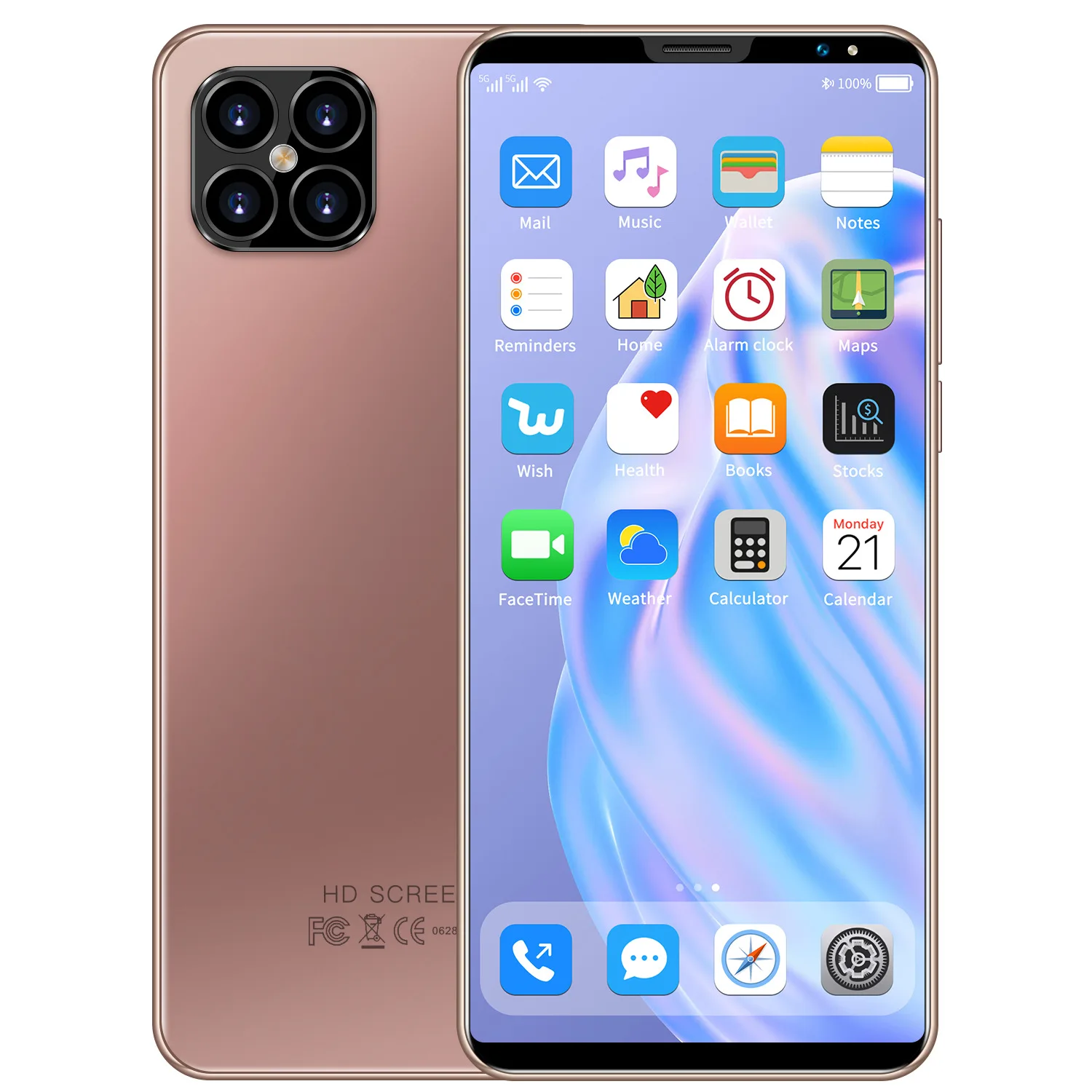 I12 Pro 6 1 дюймов Android смартфонов ГБ + 128 Гб Android10 5g Let мобильных телефонов 4 камера Mtk6889 Face Id разблокировать Dual Sim Смарт