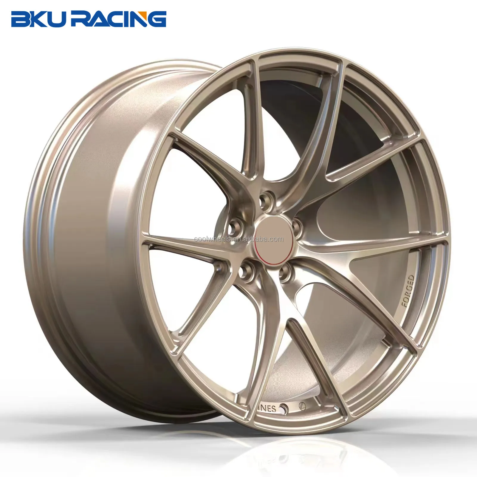 Bku racing 5x114.3 wheels 18 19 20 21 inch bronze alloy forged passenger car wheels rims for tesla model 3 y Type R 86 BRZ