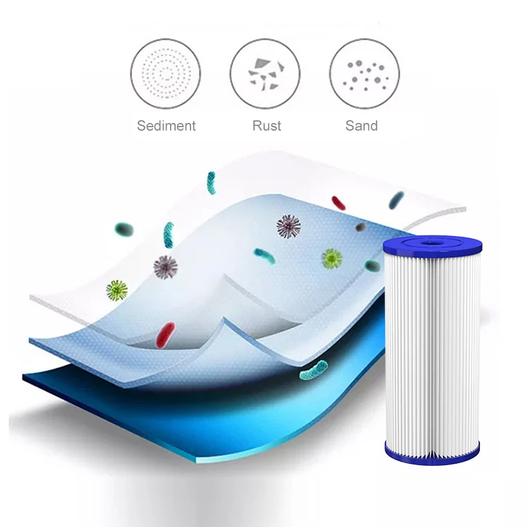 Water Filter Pleated Cartridge Filter Of High Quality Filtration Effect For Whole House Filter