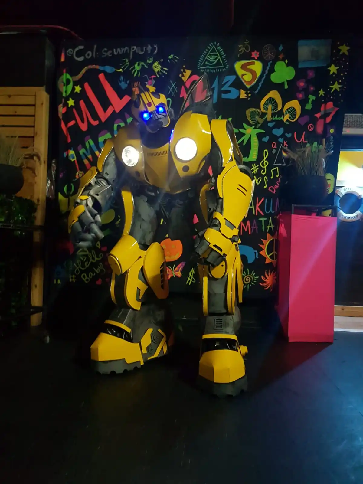 New Arrival Realistic Good Quality 9 ft Tall Human Wear Inside Cosplay Robot Costume  Attractive Robot Suits