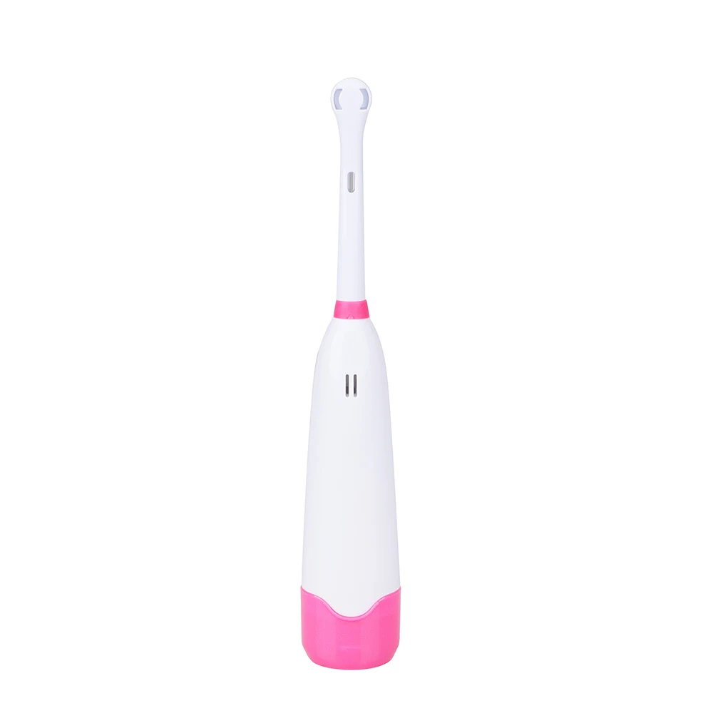 Customerized Waterproof IPX4 Level Adult Whitening Rotary Head Battery Operated Toothbrush