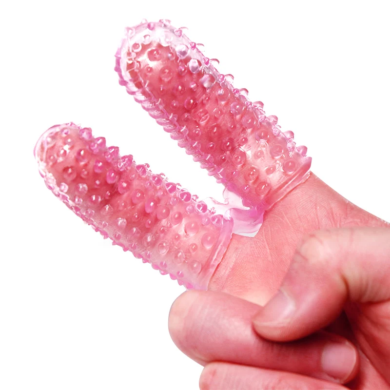 Sexy finger set spike anal sex with barbed large particle set female masturbation sexy male supplies finger-picking gloves.
