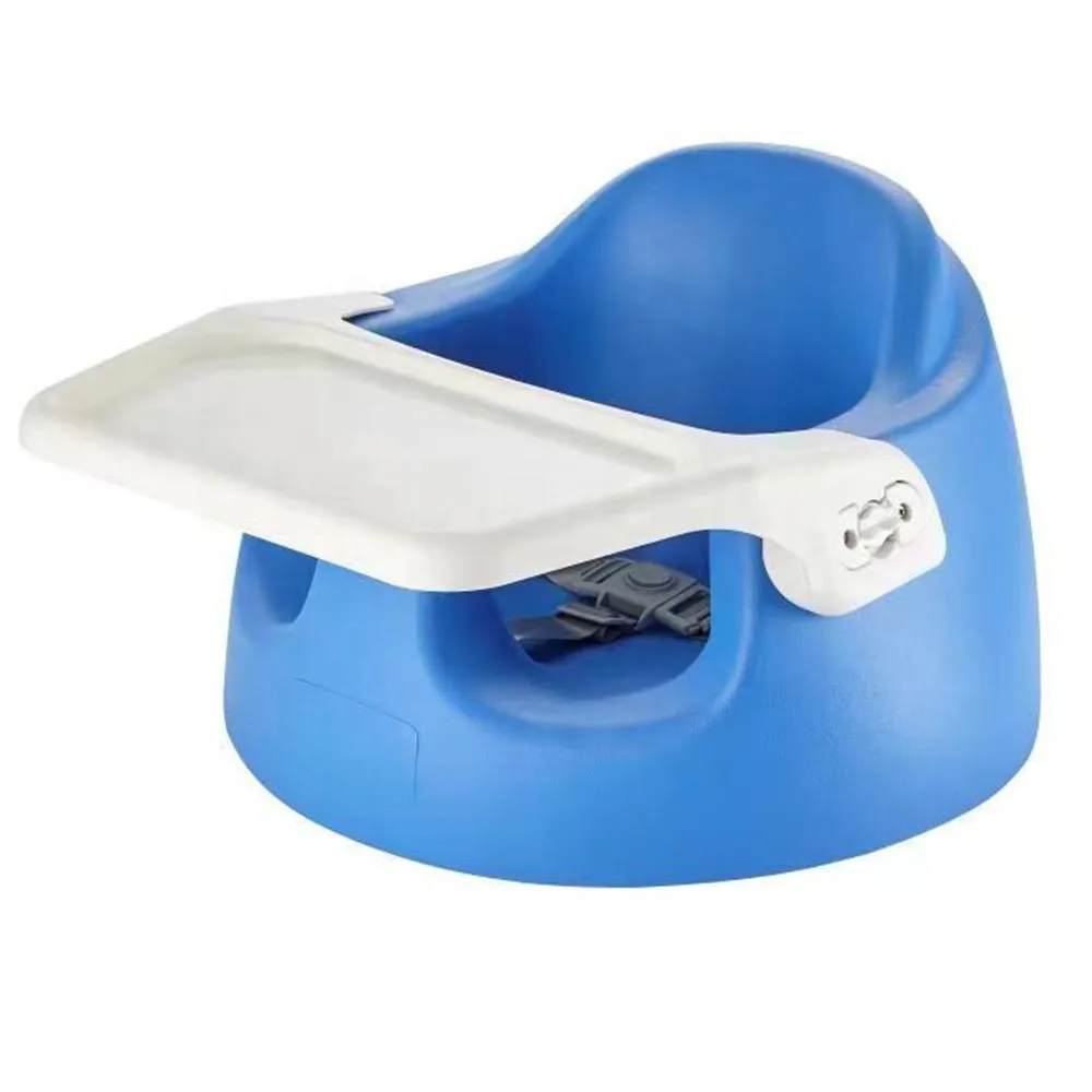 BBCare Protective Cushion Soft Foam Floor Seat Booster with High Back and Safety Harness for 4-12 Months Baby Supplies