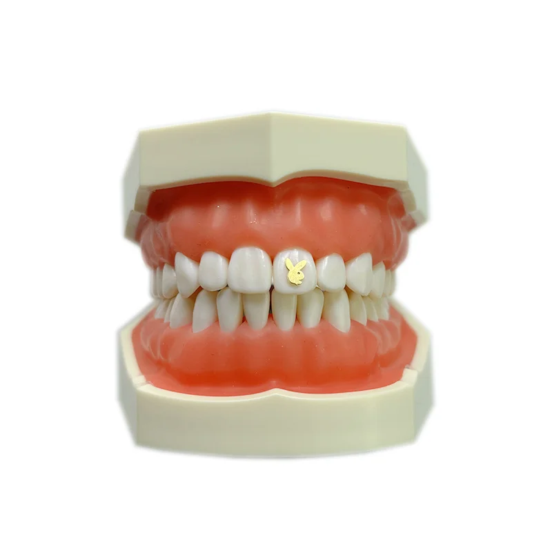 Hot Selling Wholesale 3Pcs Tooth Gems Copper Bottom, 18k Gold Plated Teeth Gems Diy Tooth Gems Kit