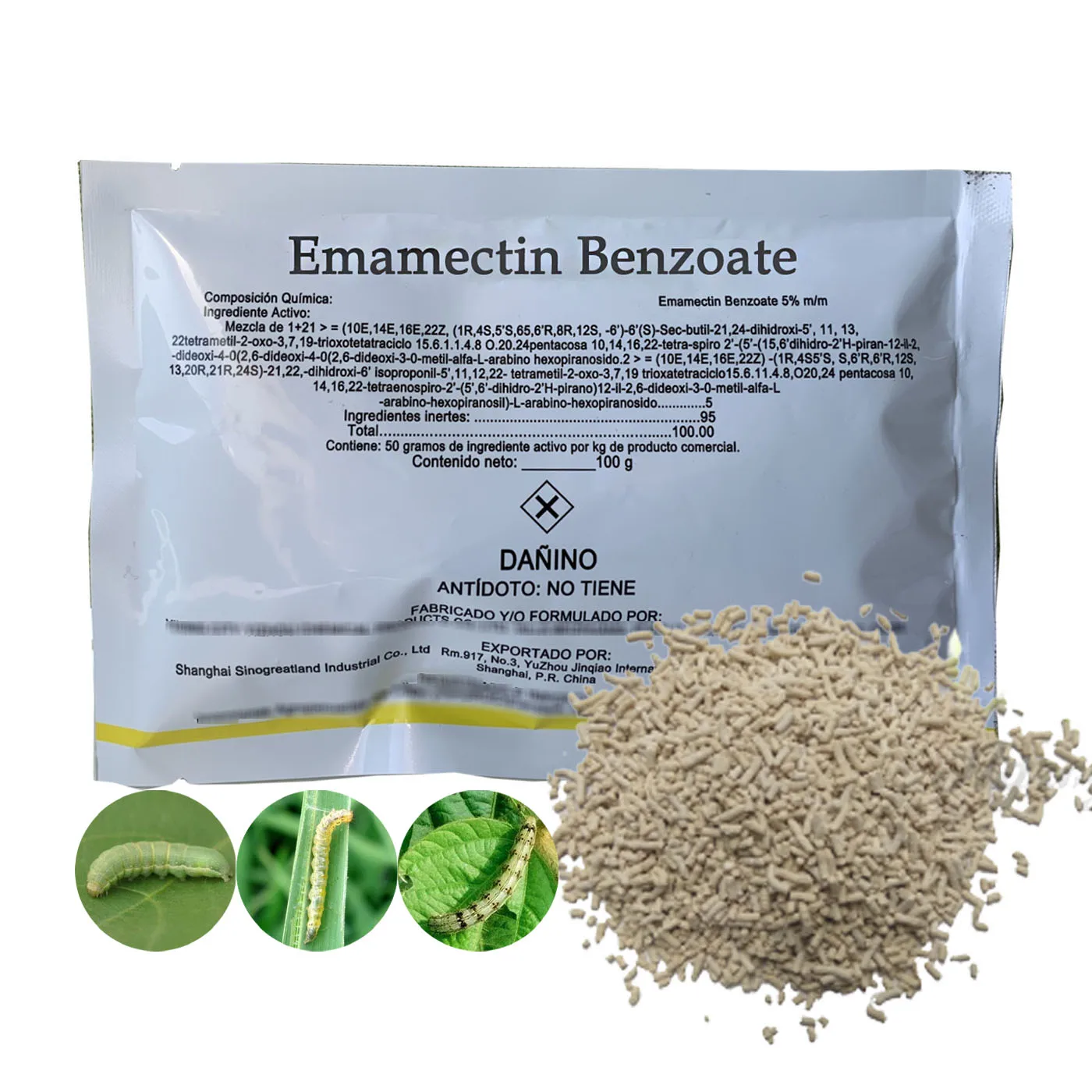 
 Инсектицид, бензоат эмамектина 70% TC, бензоат эмамектина 5% sg, техника по заводской цене  