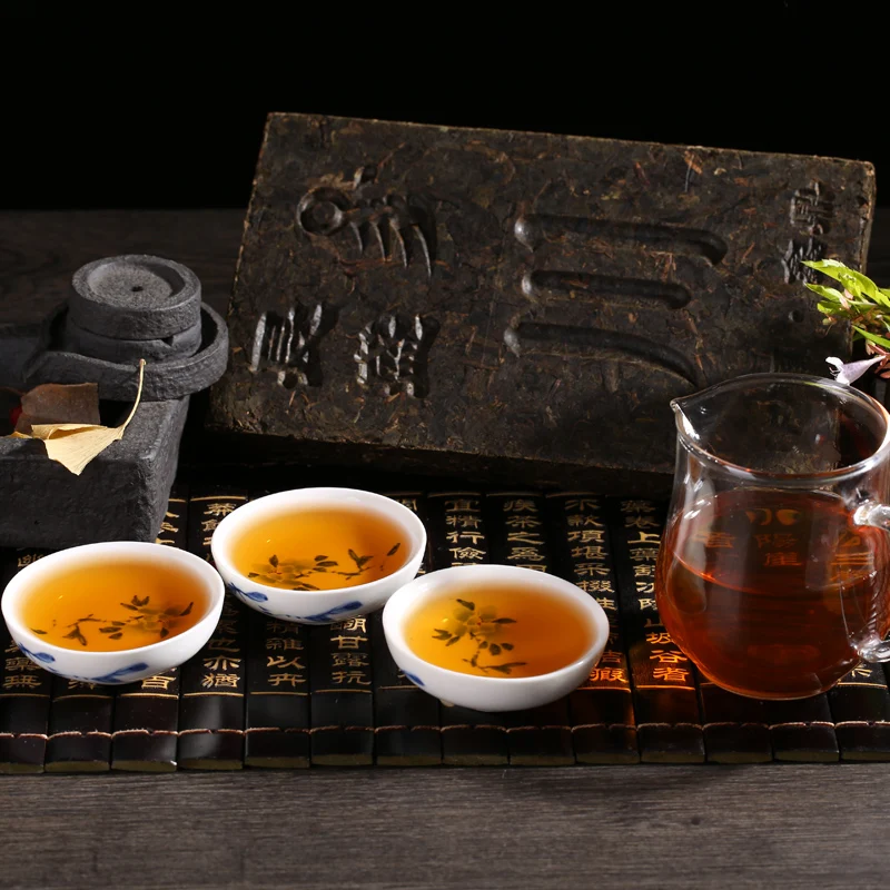 
Compressed dark tea 600g with convenient packing lowering blood pressure/sugar 
