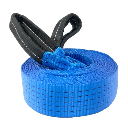 Heavy Duty 50mm Towing Belt Polyester Racing Car Custom Tow Strap with Hook Shackle Kit