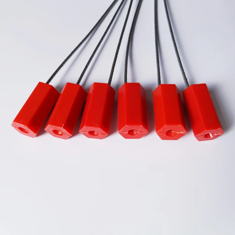 Shipping companies use pull tight 31cm high security steel cable seal/rubber seal for cable entry