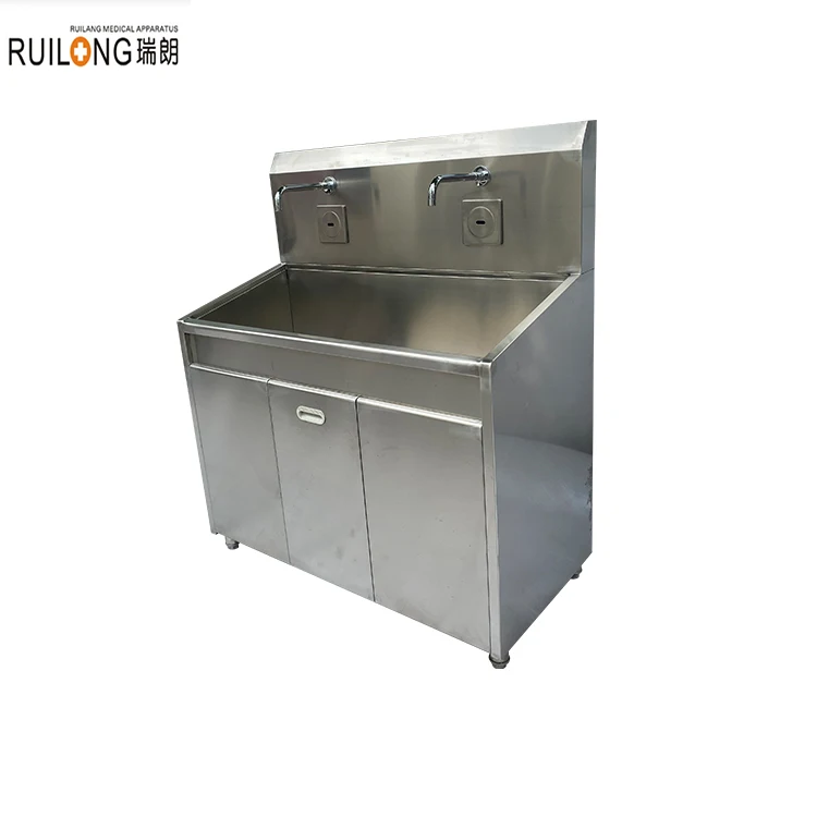 RQ-018B Hospital Furniture OEM Induction Bathroom Basin Sinks Wash Hand