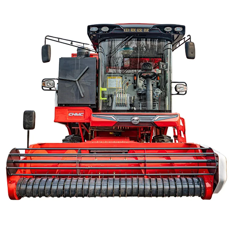 Zhonglian high harvest rate crawler self-propelled wheeled wheat peanut corn grain combine harvester