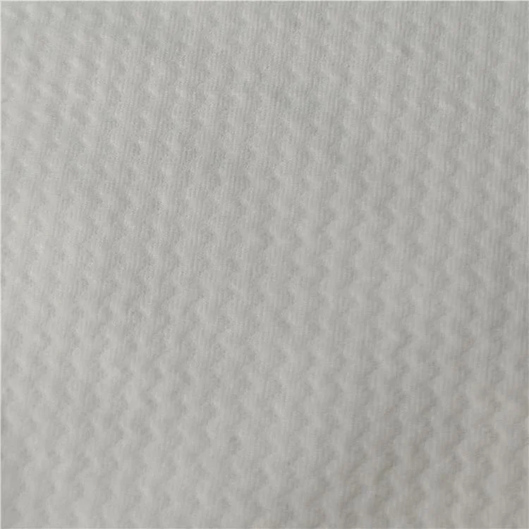 Новый дизайн низкая цена 175gsm t/sp белый вязаный свитер жаккардовая ткань Текстиль