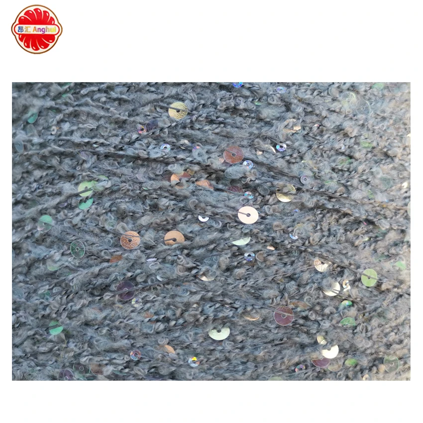 Wool 3MM+6MM sparkle Knitting Wool Acrylic Yarn With Sequins rope shiny yarn For Hand Knitting