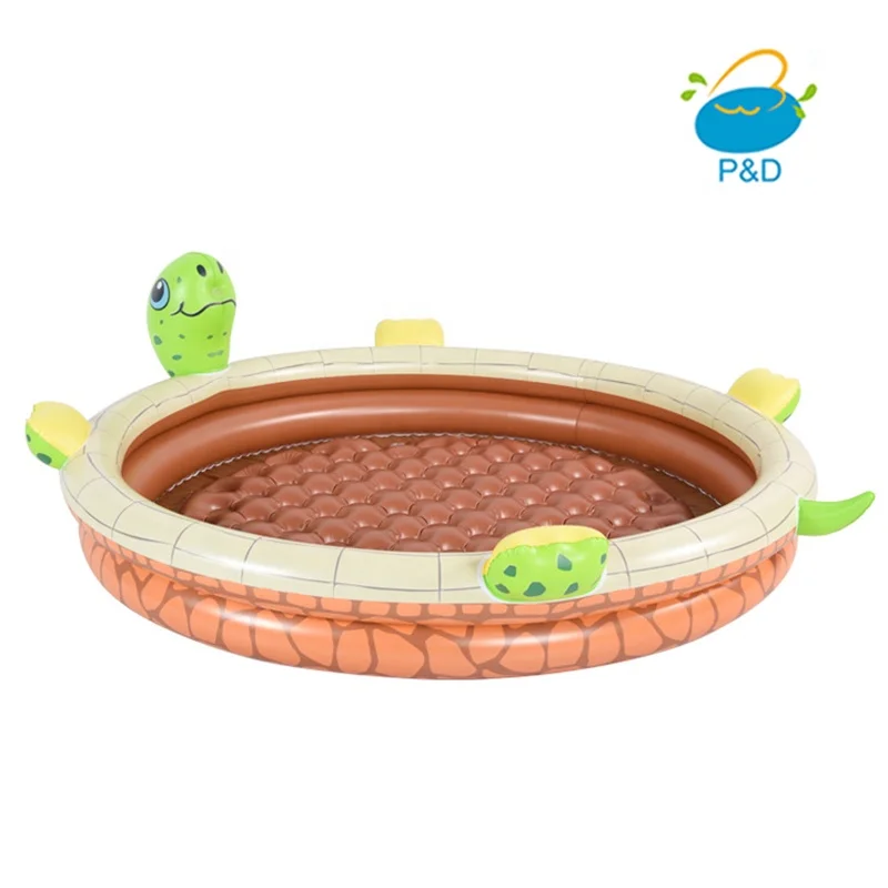 P&D big size turtle splash Inflatable paddling pool kids swimming pool outdoor toy