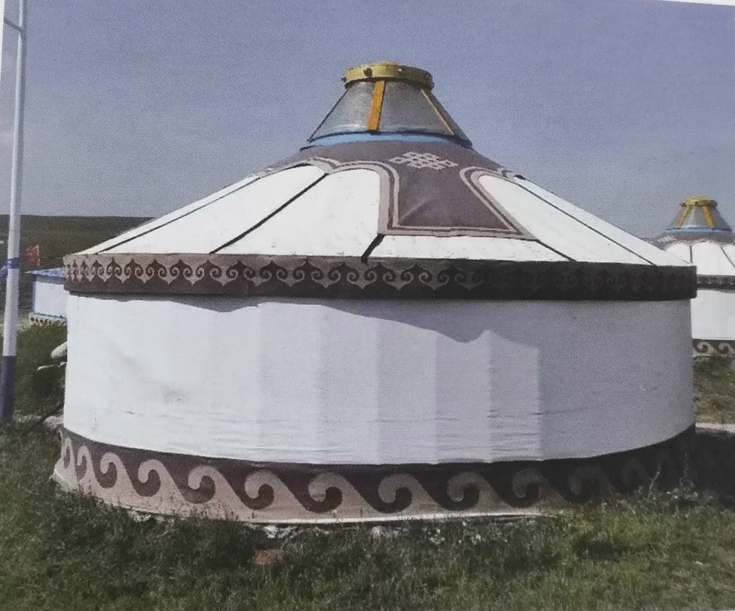 glamping portable 4season househome mongolian yurts house felt 10 meter Traditional wooden yurt