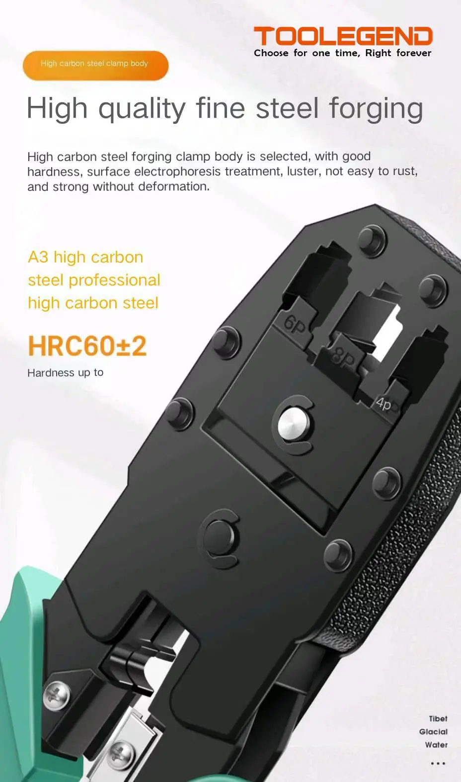 Network cable clamp Three use net pliers