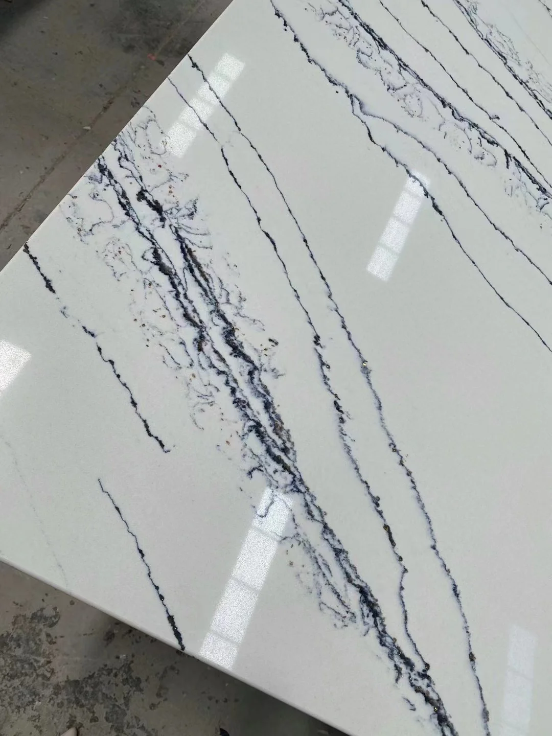 Engineered Polishing Quartz Slab Artificial 18 20 30mm Thickness Quartz Stone for Kitchen Countertop