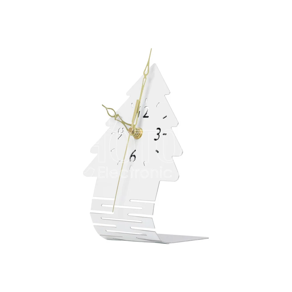 Sublimation Blank Aluminum Sheet Table Clock Custom Alarm Clock