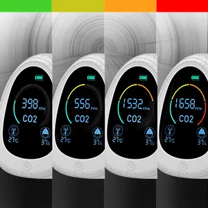  Датчик газа Tuya smart life NDIR детектор углекислого и дыма с Wi-Fi для использования в помещении на