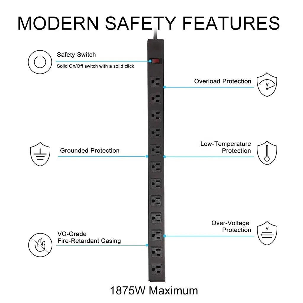 12 розеток сверхмощный стабилизатор напряжения металлический удлинитель металлический стабилизатор напряжения