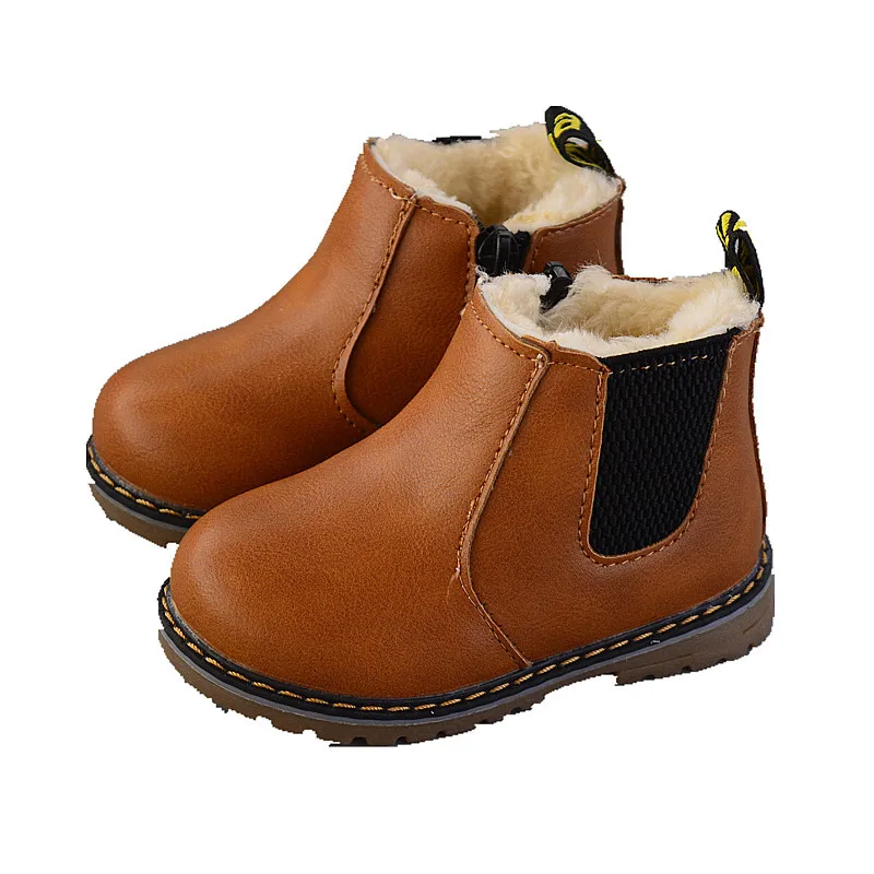 2020 hot sale wholesale vintage high quality PU children winter Martin boots