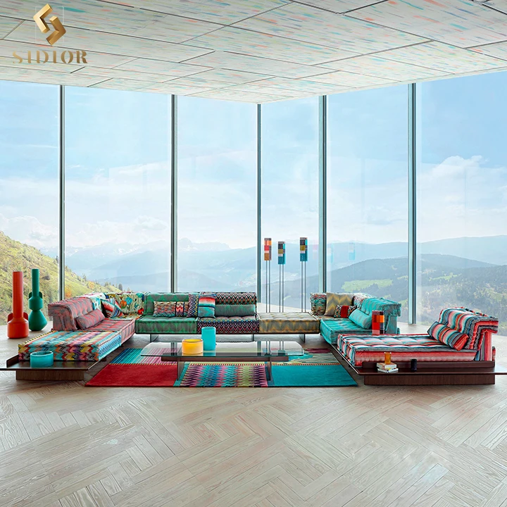 Living Room Furniture Floor Sofas Modular Set Mah Jong Sofa Cloud Couch Sectional Couch Modern Mahjong Sofa