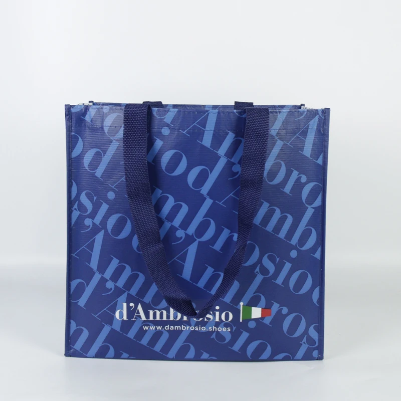 Wholesale Custom Logo Reusable Promotional Non Woven RPET Tote Shopping Bag