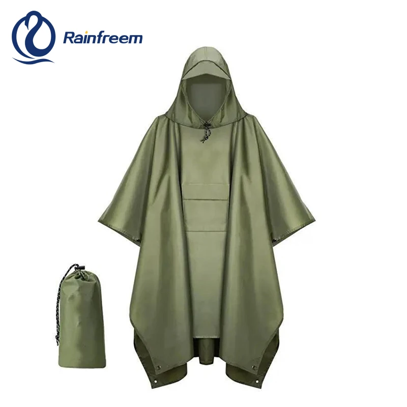 Eco-friendly high quality  waterproof raincoat trench poncho 100% waterproof guarantee for outdoor