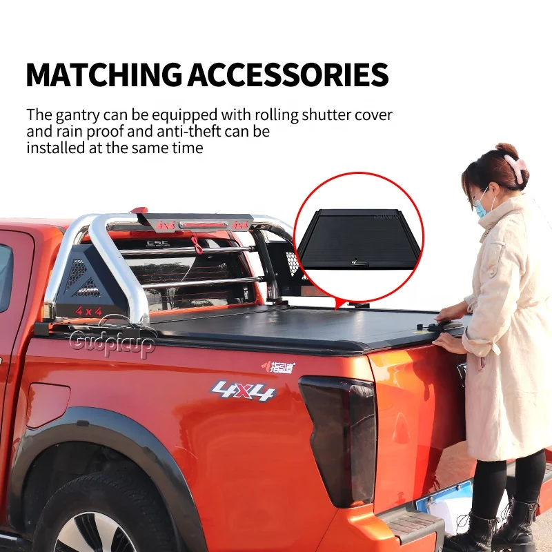 4x4 Universal Pickup Sport Roll Bar gmc sierra  roll bar for hilux ssangyong musso jac t8