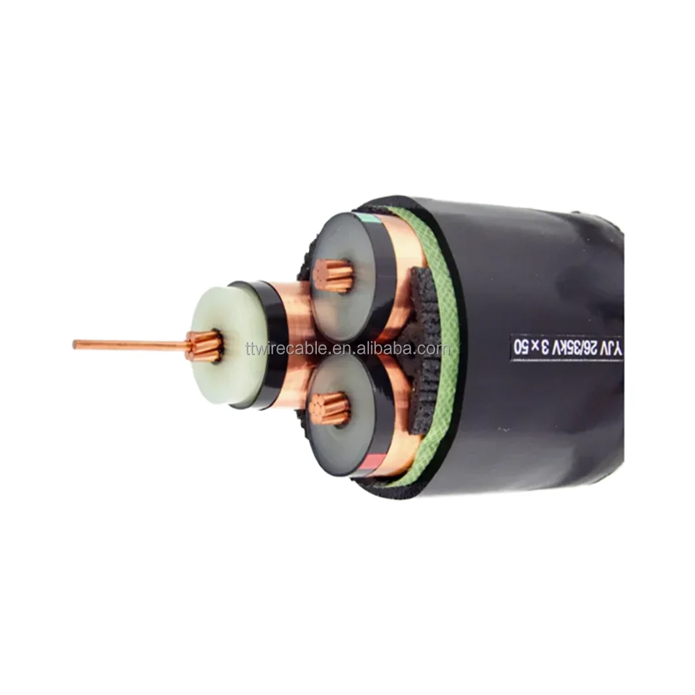 Yjlv Yjlv32 0.6/1kv Single 1 2 3 4 5 Core XLPE PVC Swa Armored Underground Aluminium Power Cable