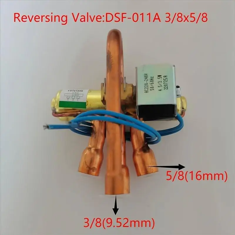 New 4-Way Reversing Coil Valve Essential Gas and Electric Powered Part for Household and Outdoor Refrigerator Use
