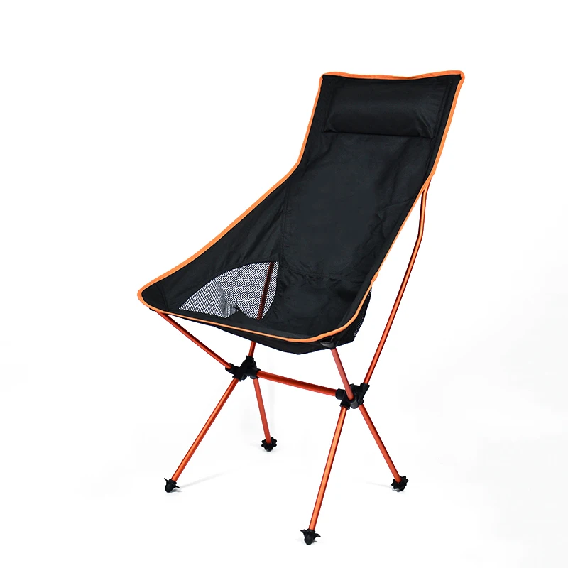 Factory Direct Sale Outdoor Camping High Back Foldable Moon Chair for Hiking
