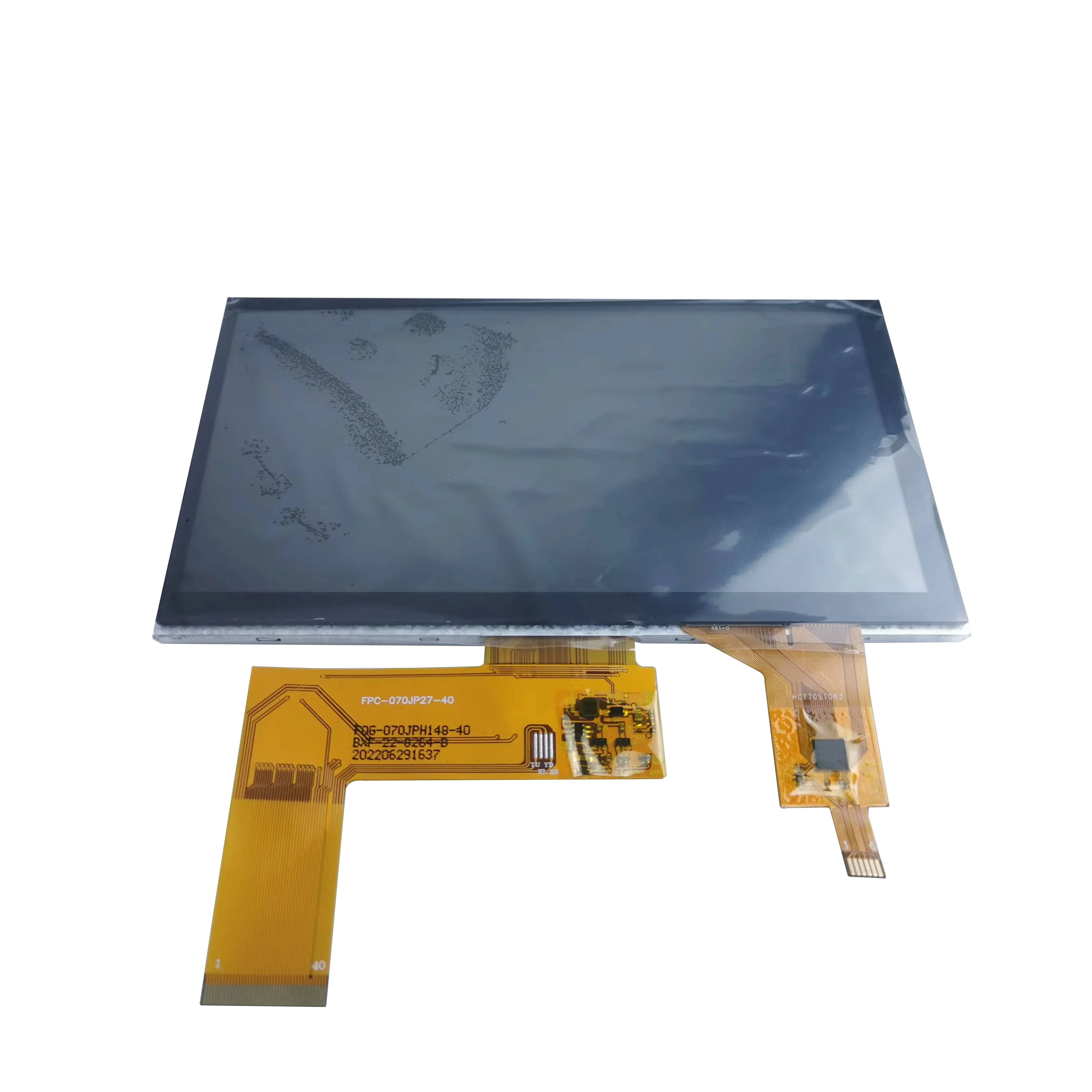7inch tft lcd display capacitive touch screen 800x480 40 pin RGB interface 250 high brightness lcd panel module industry screen