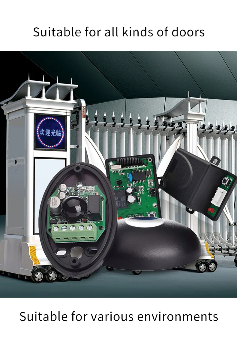 YET607 Automated Gate Safe Infrared Detector Sensor/ Swing /Sliding/Garage Gate / Door Safety Infrared Photocells