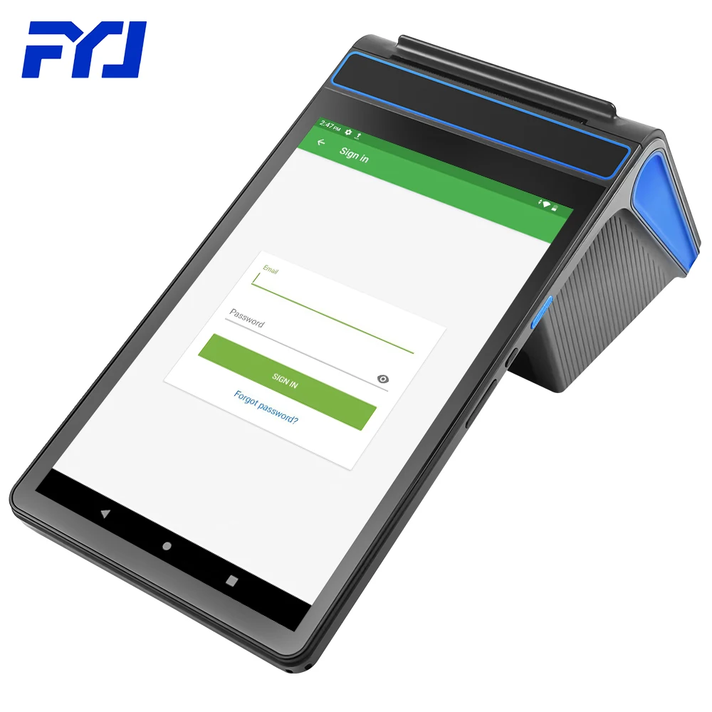 FYJ F1-88 8 inch 3+16G 8 Core Android 12 Mobile Handheld Mini Touch Screen Cash Machine Register Pos with Barcode Scanner