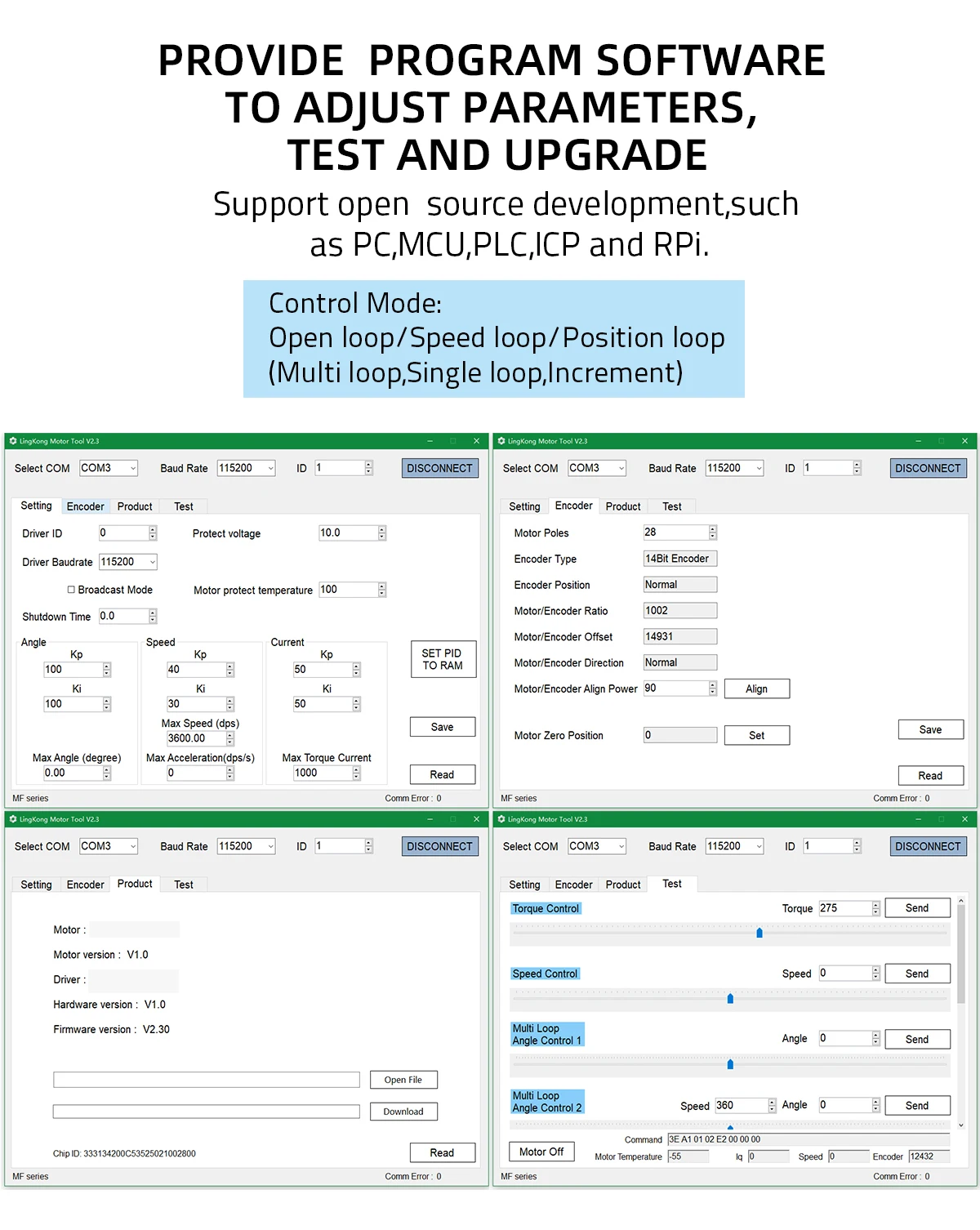 MS9015 hot sell flat integrated driver DC brushless servo Motor for handheld gimbal stabilizer laser ladar camera PTZ