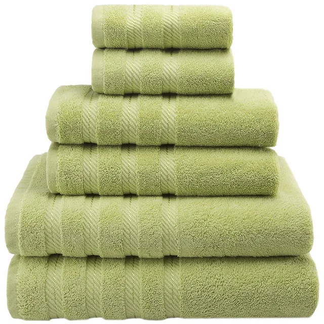 HOT OA 60 days 6PK towel highly absorbent  luxury 100% cotton towels set bath towels for bathroom