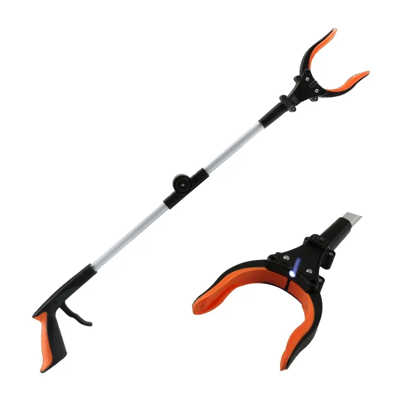 garbage forceps pick up tool reacher grabber aluminum litter pickers/aluminum reacher grabber tool cat trash litter picker tool
