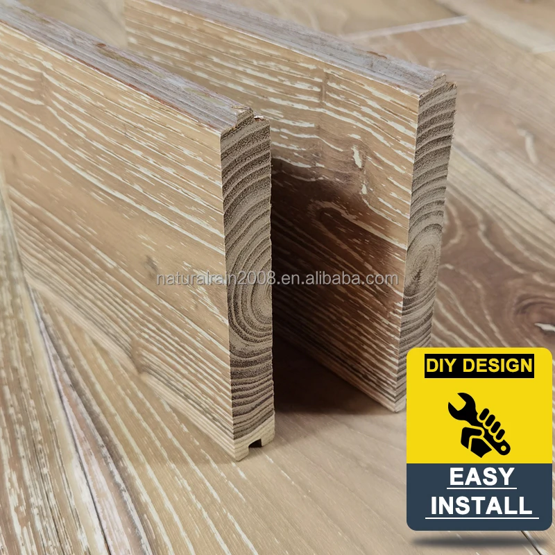 8mm Wide Plank White Oak Wooden Glue Down Engineered Floor Antique Unfinished Hardwood Flooring