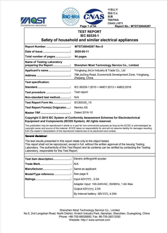 JINLIN Factory 3 Wheel Smart Drift Electric Drifting Scooter Drift Trike Kids Electric Scooter