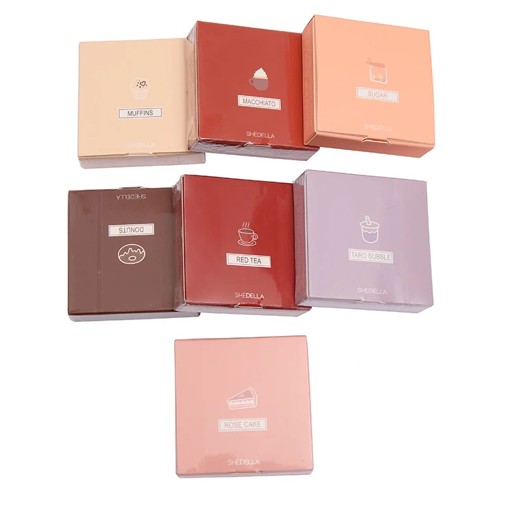 Четырехцветная пластина для теней век ins super flash powder sequins matte parity student