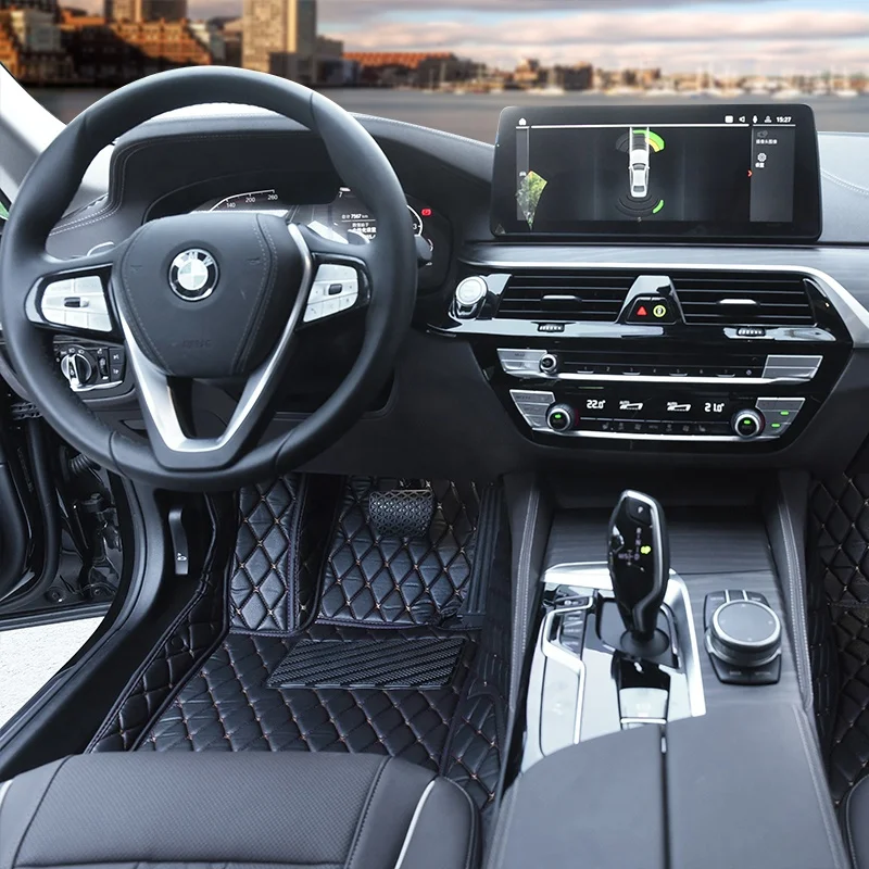 4 Years Factory Wholesale Car Accessories Waterproof Protector 3D 5D 7D Durable PU Leather Carpet Floor Mat 4 Pieces Car Mats