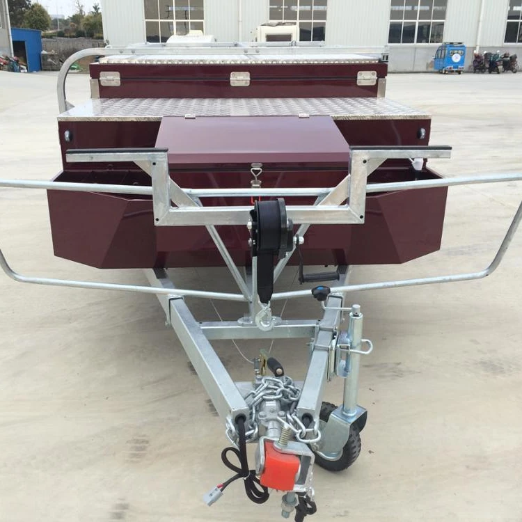 Professional Best Quality Chassis Galvanized Front Folding Camping Caravan Travel Trailer