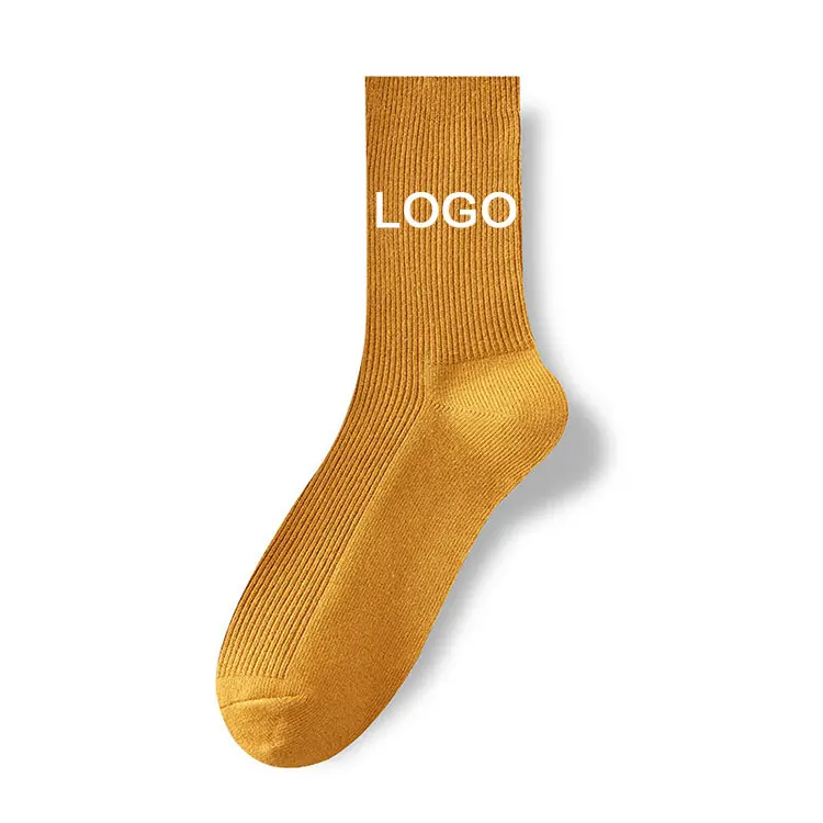 Germany hot selling Unisex High Quality Custom Logo Socks for Men and Women Colorful Wholesale sikl screen printing Socks