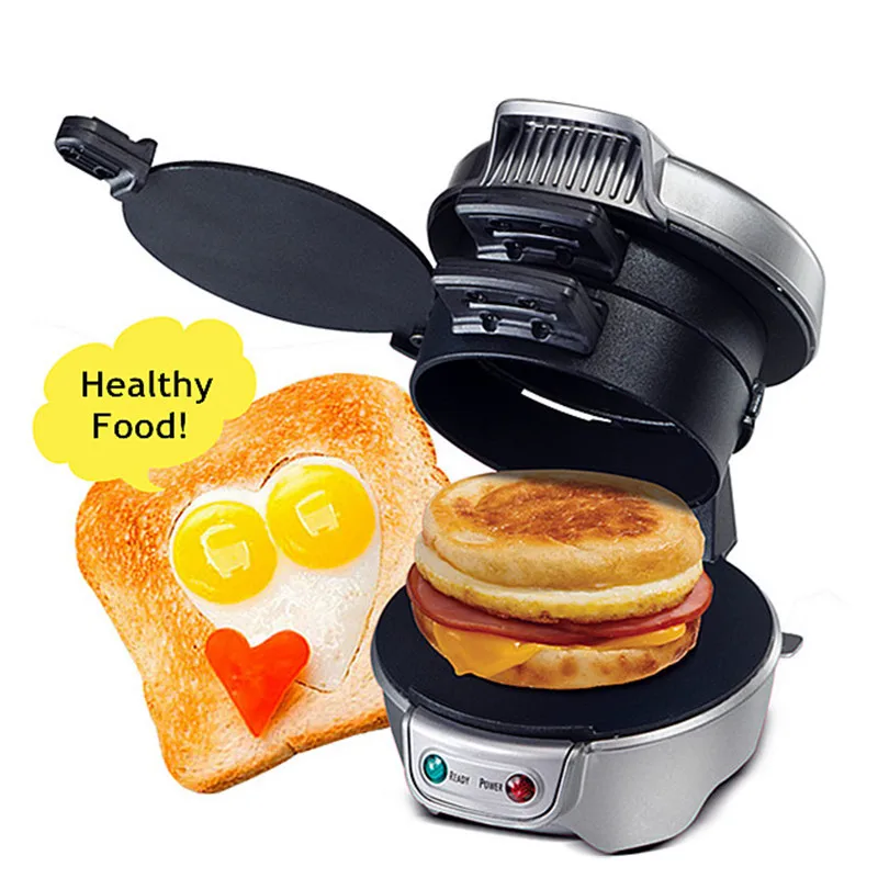 Multi Non-stick Plates Round Hamburger Sandwich Maker Smart Mini Detachable Egg Breakfast machine Hamburger Makers