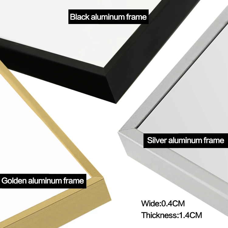 Wall mounted hanging full length frame mirror for decoration living room mirror