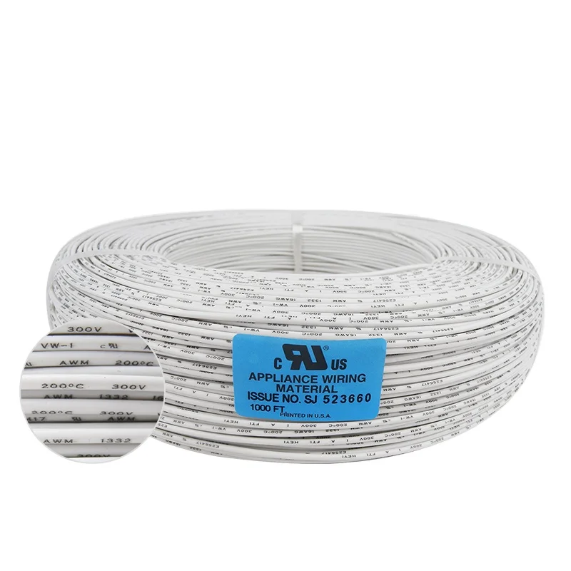 1000FT/R FEP wire 1332 16AWG 18AWG 20AWG lead out connecting wires for electronic equipment/temperature sensors electrical wire