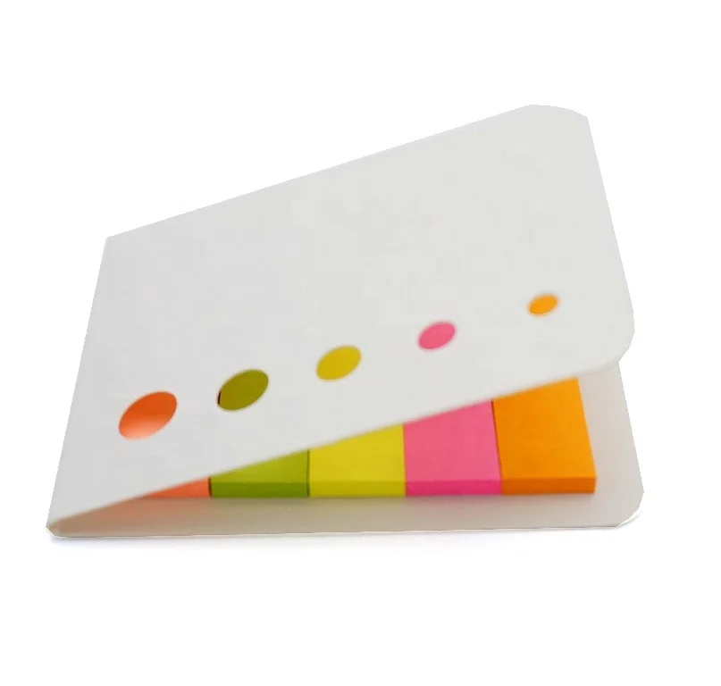 Mini Pocket 022 Paper marker set Sticky 5 flags with soft white cover