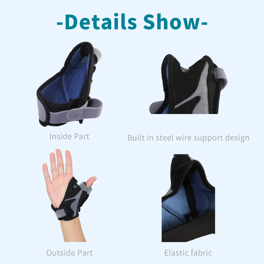 New Style Medical Orthopedics Adjustable Wrist Brace Thumb Protector Finger Protector Weightlifting Wrist Support Thumb Gloves