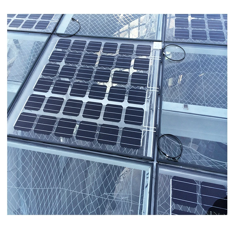 High Quality Semi Transparent Glass BIPV Sun Solar Panel